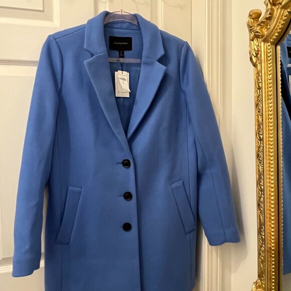 Blue Wool Coat - Picture 2 of 8